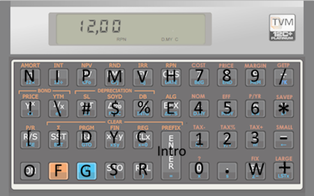 Teclado HP12c
